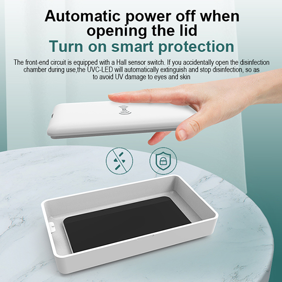 Newest private mould multifunctional 2021new Wireless Charger Disinfection Box  LWS-6044